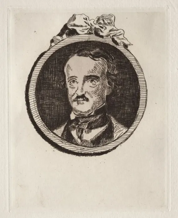 Framed Print : Edgar Allan Poe. Creator: Edouard Manet (French, 1832-1883) Framed Print : Edgar Allan Poe. Creator: Edouard Manet (French, 1832-1883)