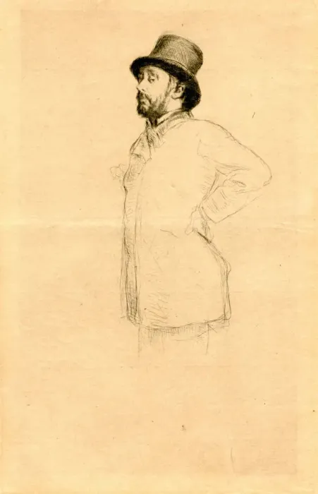 Framed Print : Edgar Degas au chapeau. Creator: Desboutin, Marcellin Gilbert (1823-1902) Framed Print : Edgar Degas au chapeau. Creator: Desboutin, Marcellin Gilbert (1823-1902)