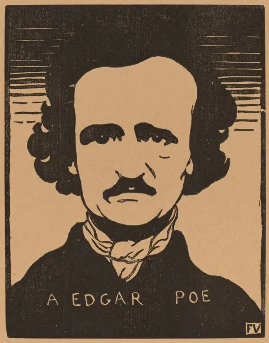 Framed Print : A Edgar Poe, 1894. Creator: Felix Vallotton