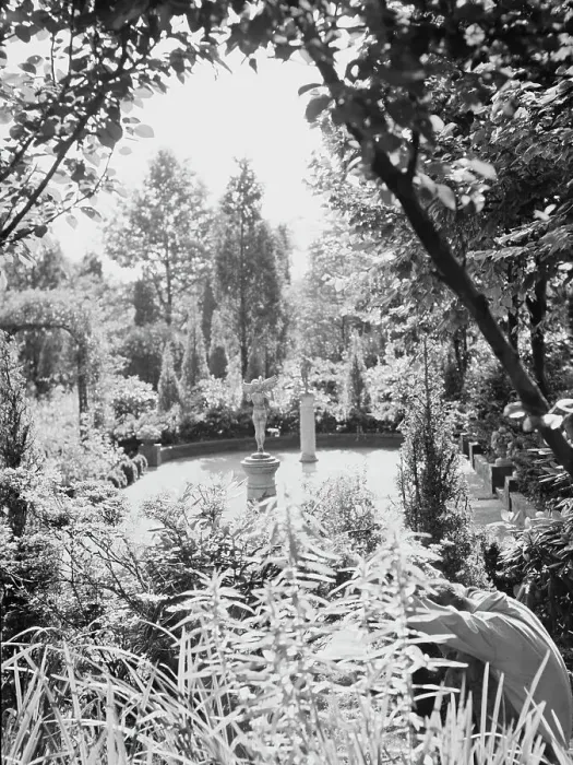 Framed Print : Edge, Charles N. garden, 1933 Creator: Arnold Genthe Framed Print : Edge, Charles N. garden, 1933 Creator: Arnold Genthe