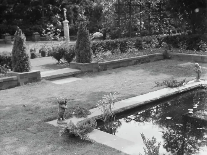 Framed Print : Edge, Charles N. garden, 1933 June 18. Creator: Arnold Genthe Framed Print : Edge, Charles N. garden, 1933 June 18. Creator: Arnold Genthe