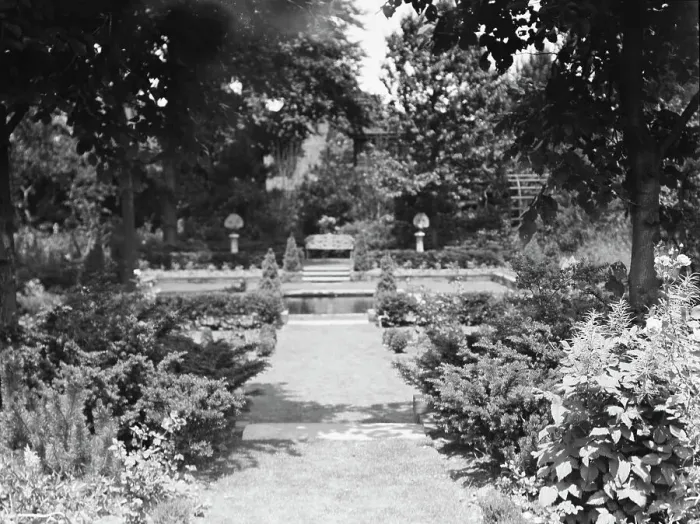 Framed Print : Edge, Charles N. garden, 1933 June 18. Creator: Arnold Genthe Framed Print : Edge, Charles N. garden, 1933 June 18. Creator: Arnold Genthe