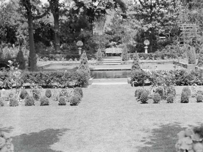 Framed Print : Edge, Charles N. garden, 1933 June 18. Creator: Arnold Genthe Framed Print : Edge, Charles N. garden, 1933 June 18. Creator: Arnold Genthe