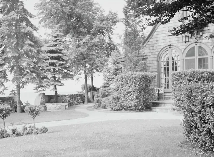 Framed Print : Edge, Charles N. residence and garden, 1933 Creator: Arnold Genthe Framed Print : Edge, Charles N. residence and garden, 1933 Creator: Arnold Genthe