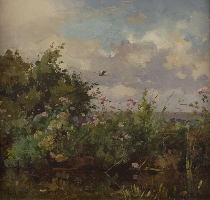Framed Print : At the edge of the ditch. Creator: Tholen, Willem Bastiaan (1860-1931) Framed Print : At the edge of the ditch. Creator: Tholen, Willem Bastiaan (1860-1931)