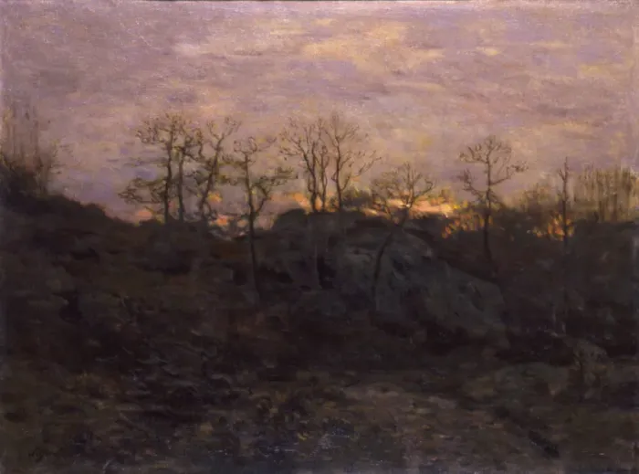 Framed Print : Edge of the Forest, Twilight, ca. 1890. Creator: Charles H. Davis Framed Print : Edge of the Forest, Twilight, ca. 1890. Creator: Charles H. Davis