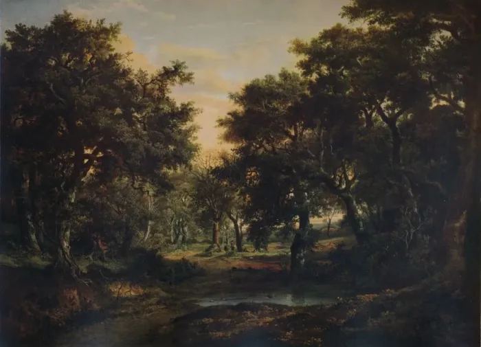 Framed Print : The Edge of the Wood, c1824. Artist: Patrick Nasmyth Framed Print : The Edge of the Wood, c1824. Artist: Patrick Nasmyth