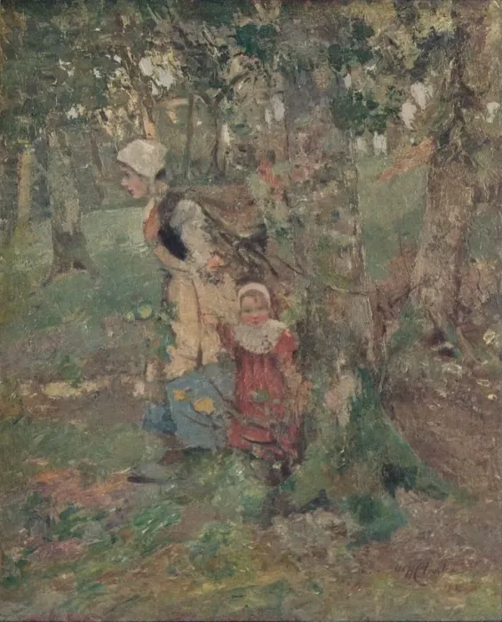 Framed Print : The Edge of the Wood, c1916. Artist: William Hanna Clarke Framed Print : The Edge of the Wood, c1916. Artist: William Hanna Clarke