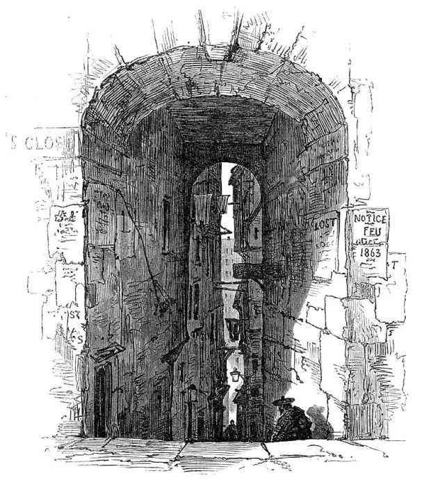 Framed Print : Edinburgh: Advocates Close, 1864. Creator: Unknown Framed Print : Edinburgh: Advocates Close, 1864. Creator: Unknown