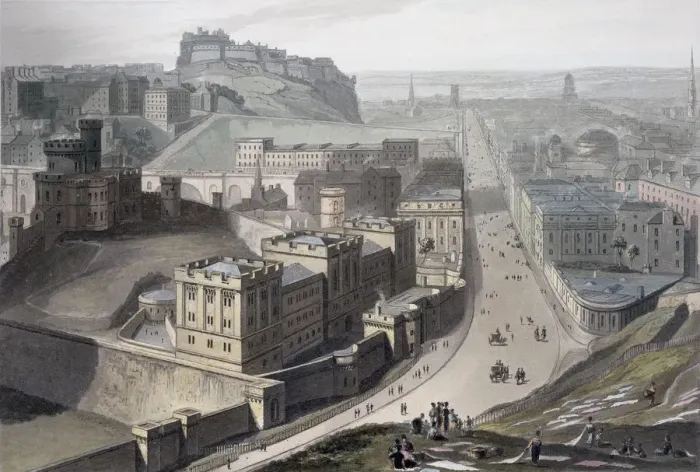 Framed Print : Edinburgh, from Calton Hill, 1829. Artist: William Daniell