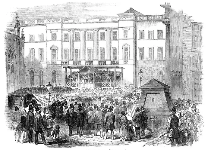 Framed Print : The Edinburgh Election, 1856. Creator: Unknown Framed Print : The Edinburgh Election, 1856. Creator: Unknown