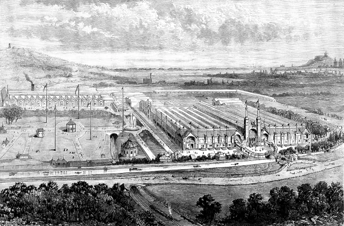 Framed Print : The Edinburgh International Exhibition buildings, 1890. Creator: Unknown Framed Print : The Edinburgh International Exhibition buildings, 1890. Creator: Unknown