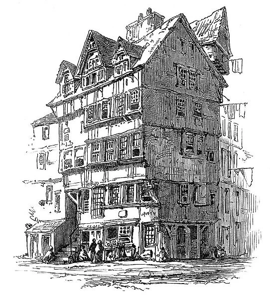 Edinburgh: old houses in High-street, 1864. Creator: Unknown