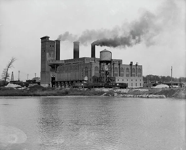 Edison Electric plant [Detroit Edison Company], Detroit, Mich. between 1900 and 1910. Creator: William H. Jackson