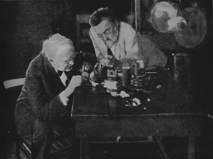 Framed Print : Edison and Steinmetz Join Forces to Achieve Success, 1922, (c1925) Framed Print : Edison and Steinmetz Join Forces to Achieve Success, 1922, (c1925)