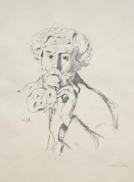 Framed Print : Edmond de Goncourt, 1897. Creator: William Rothenstein (British, 1872-1945) Framed Print : Edmond de Goncourt, 1897. Creator: William Rothenstein (British, 1872-1945)