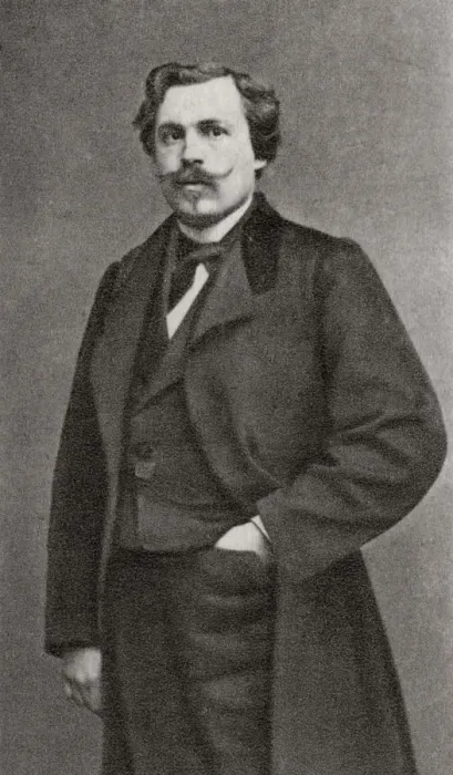 Framed Print : Edmond de Goncourt, French author, 1868 Framed Print : Edmond de Goncourt, French author, 1868