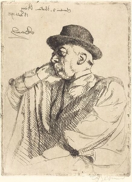 Edmond Pigalle, 1908. Creator: Paul Albert Besnard