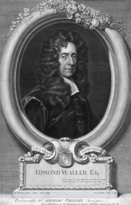 Framed Print : Edmond Waller, 17th century English poet. Artist: George Vertue Framed Print : Edmond Waller, 17th century English poet. Artist: George Vertue