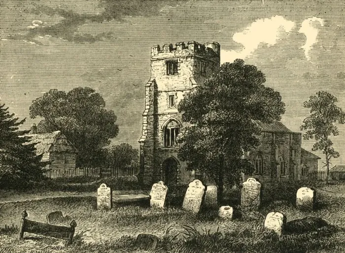 Framed Print : Edmonton Church, 1790, (c1876). Creator: Unknown Framed Print : Edmonton Church, 1790, (c1876). Creator: Unknown