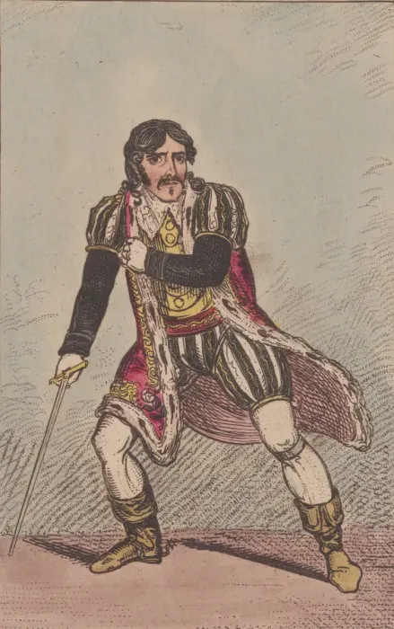 Framed Print : Edmund Kean as Richard III, ca. 1814. ca. 1814. Creator: George Cruikshank Framed Print : Edmund Kean as Richard III, ca. 1814. ca. 1814. Creator: George Cruikshank