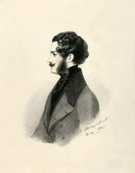 Framed Print : Edmund St John Mildmay, 1841. Creator: Richard James Lane Framed Print : Edmund St John Mildmay, 1841. Creator: Richard James Lane