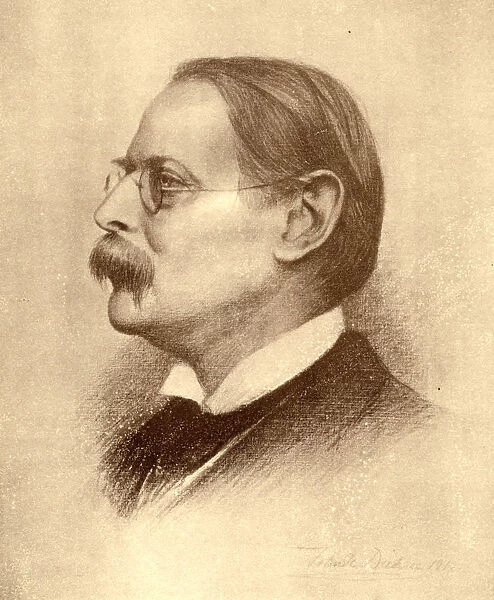 Edmund William Gosse, English poet, author and critic, 1913. Artist: Frank Dicksee
