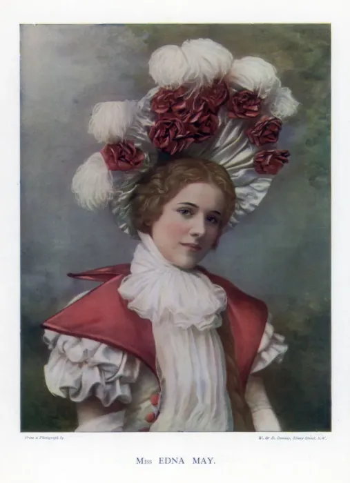 Framed Print : Edna May, American actress and singer, 1901. Artist: W&D Downey Framed Print : Edna May, American actress and singer, 1901. Artist: W&D Downey