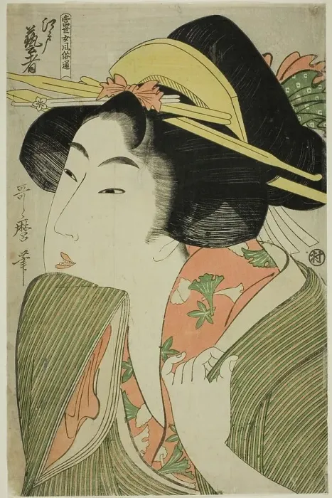 Framed Print : Edo Geisha, from the series A Guide to Women's Contemporary Styles... Japan, c. 1801 / 02. Creator: Kitagawa Utamaro. Edo Geisha, from the series A Guide to Women's Contemporary Styles... Japan, c. 1801 / 02. Creator: Kitagawa Utamaro Framed Print : Edo Geisha, from the series A Guide to Women's Contemporary Styles... Japan, c. 1801 / 02. Creator: Kitagawa Utamaro. Edo Geisha, from the series A Guide to Women's Contemporary Styles... Japan, c. 1801 / 02. Creator: Kitagawa Utamaro