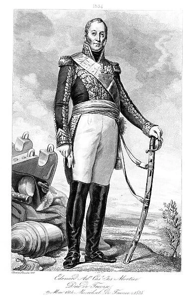 Edouard Adolphe Casimir Joseph Mortier (1768-1835), duc de Trevise and Marshal of France, 1839. Artist: Ruhiere