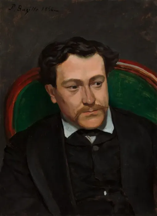 Framed Print : Edouard Blau, probably 1869. Creator: Frederic Bazille Framed Print : Edouard Blau, probably 1869. Creator: Frederic Bazille