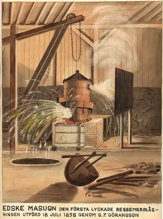 Framed Print : Edske blast furnace, 1940. Creator: Unknown Framed Print : Edske blast furnace, 1940. Creator: Unknown