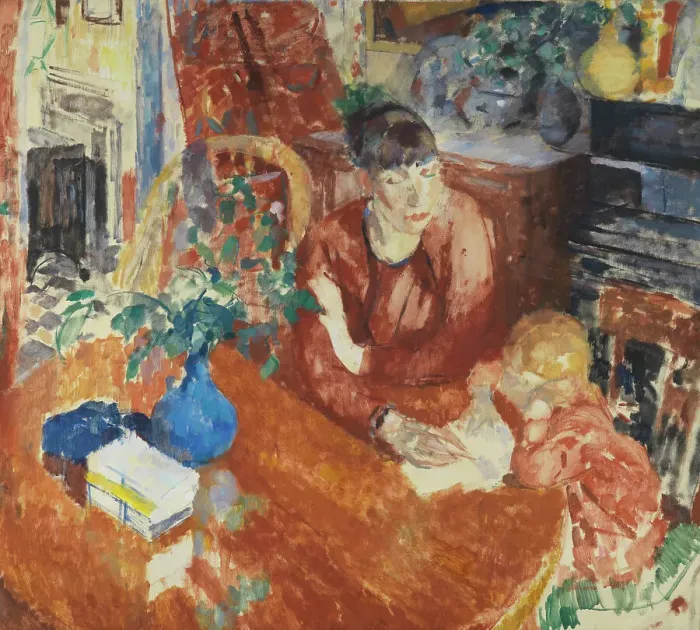 Framed Print : Education, 1912. Creator: Rik Wouters Framed Print : Education, 1912. Creator: Rik Wouters