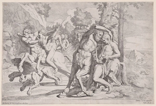 The education of Achilles, 1650-55. Creator: Giovanni Cesare Testa