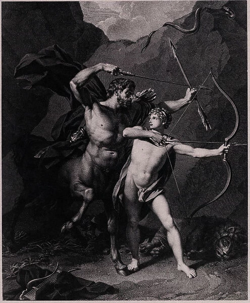 The Education of Achilles, 1794. Artist: Bervic, Charles Clement (1756-1822)