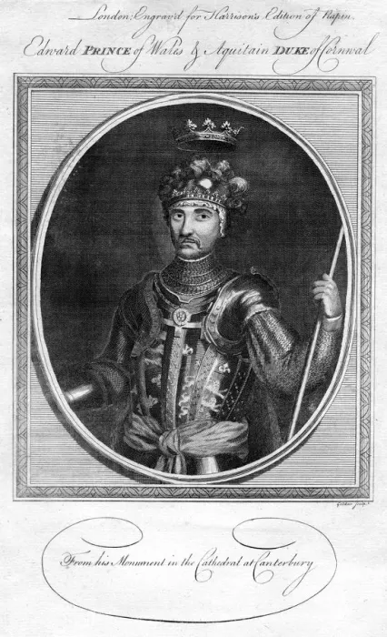 Framed Print : Edward, the Black Prince, (1786). Artist: Goldar Framed Print : Edward, the Black Prince, (1786). Artist: Goldar