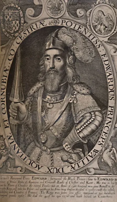 Framed Print : Edward, the Black Prince, c1618 (1894). Artist: Renold Elstrack Framed Print : Edward, the Black Prince, c1618 (1894). Artist: Renold Elstrack