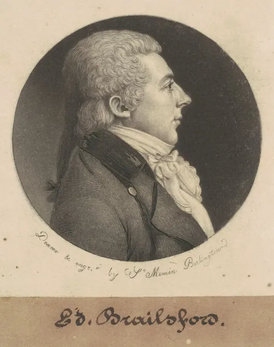 Framed Print : Edward Brailsford, 1798. Creator: Charles Balthazar Julien Fevret de Saint-Mé Framed Print : Edward Brailsford, 1798. Creator: Charles Balthazar Julien Fevret de Saint-Mé