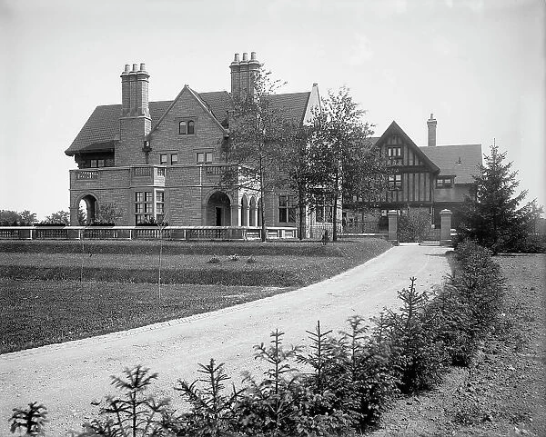 Edward C. Walker residence, approach to gate, Walkerville, Ont. between 1906 and 1915. Creator: Unknown