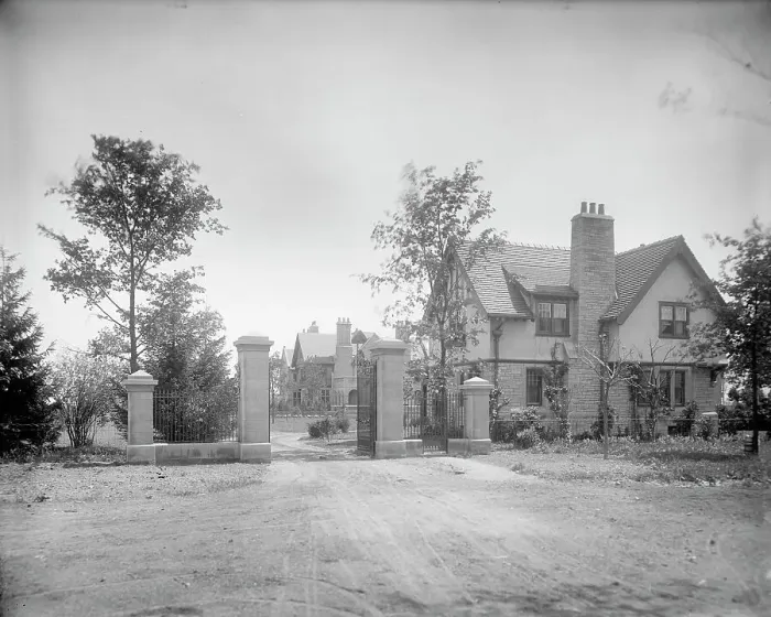 Framed Print : Edward C. Walker residence, gate & lodge, Walkerville, Ont. between 1906 and 1915. Creator: Unknown. Edward C. Walker residence, gate & lodge, Walkerville, Ont. between 1906 and 1915. Creator: Unknown Framed Print : Edward C. Walker residence, gate & lodge, Walkerville, Ont. between 1906 and 1915. Creator: Unknown. Edward C. Walker residence, gate & lodge, Walkerville, Ont. between 1906 and 1915. Creator: Unknown