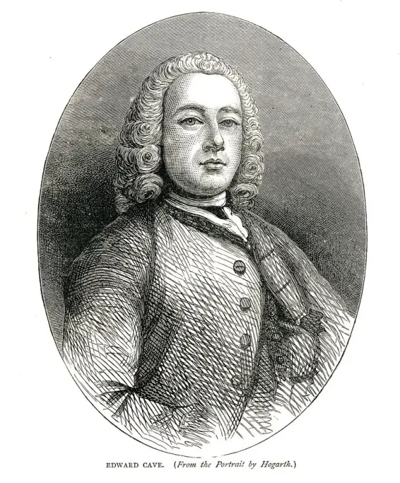 Framed Print : Edward Cave, c. 1700s Artist: William Hogarth Framed Print : Edward Cave, c. 1700s Artist: William Hogarth