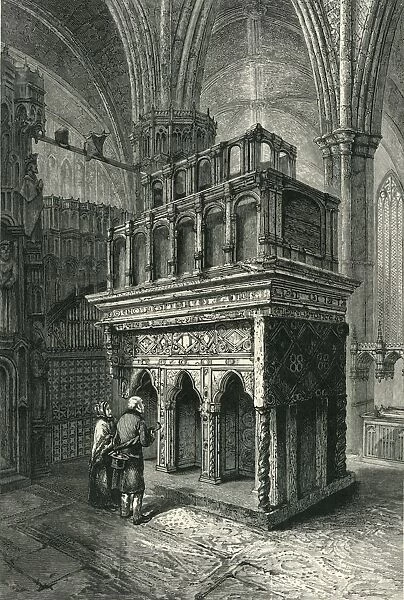 Edward the Confessors Shrine. Westminster Abbey, c1870