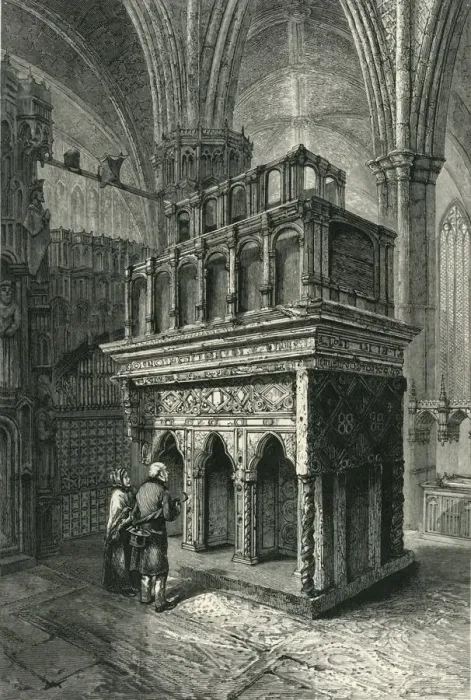 Framed Print : Edward the Confessors Shrine. Westminster Abbey, c1870 Framed Print : Edward the Confessors Shrine. Westminster Abbey, c1870