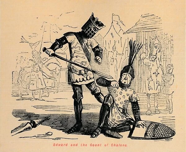 Edward and the Count of Chalons, c1860, (c1680). Artist: John Leech