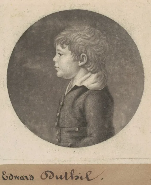 Framed Print : Edward Dutilh, 1802. Creator: Charles Balthazar Julien Fevret de Saint-Memin Framed Print : Edward Dutilh, 1802. Creator: Charles Balthazar Julien Fevret de Saint-Memin
