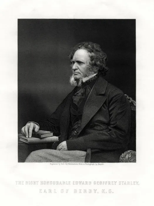 Framed Print : Edward Geoffrey Smith-Stanley, 14th Earl of Derby, British statesman, c1850-1899. Artist: W Holl Framed Print : Edward Geoffrey Smith-Stanley, 14th Earl of Derby, British statesman, c1850-1899. Artist: W Holl