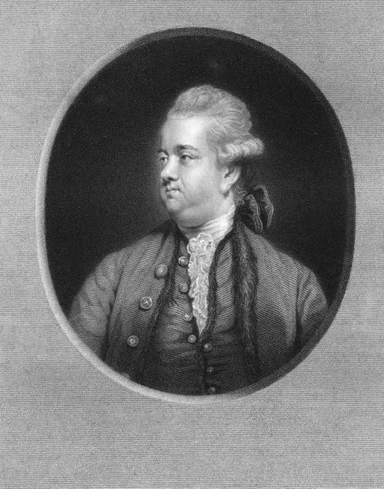 Framed Print : Edward Gibbon, 18th century British historian, (1836). Artist: W Holl Framed Print : Edward Gibbon, 18th century British historian, (1836). Artist: W Holl