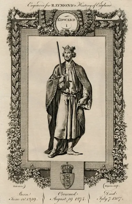 Framed Print : Edward I, (1239-1307), c1787 Framed Print : Edward I, (1239-1307), c1787