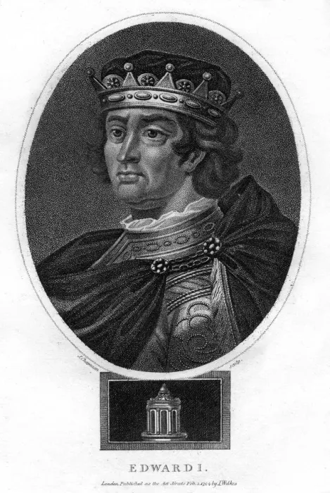 Framed Print : Edward I of England, (1804). Artist: J Chapman Framed Print : Edward I of England, (1804). Artist: J Chapman