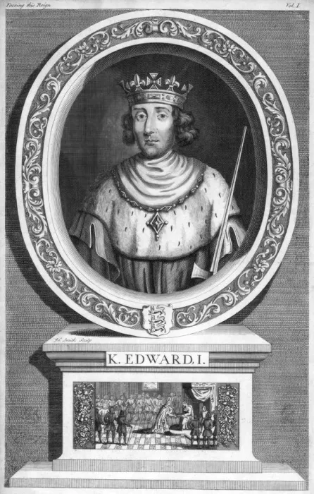 Framed Print : Edward I, King of England. Artist: Smith Framed Print : Edward I, King of England. Artist: Smith